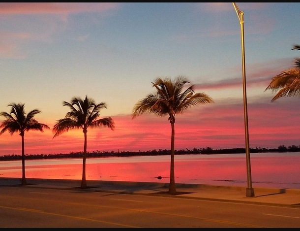 Summer sunset in the Florida keys