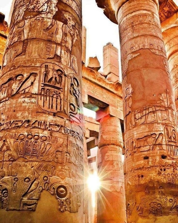 Sun shine from the land of pharaohs Luxor Egypt