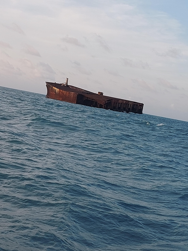 Sunken ship in Fortaleza Brazil