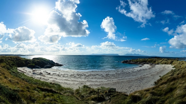 Sunny beach - Morar Scotland Shame the waters cold 