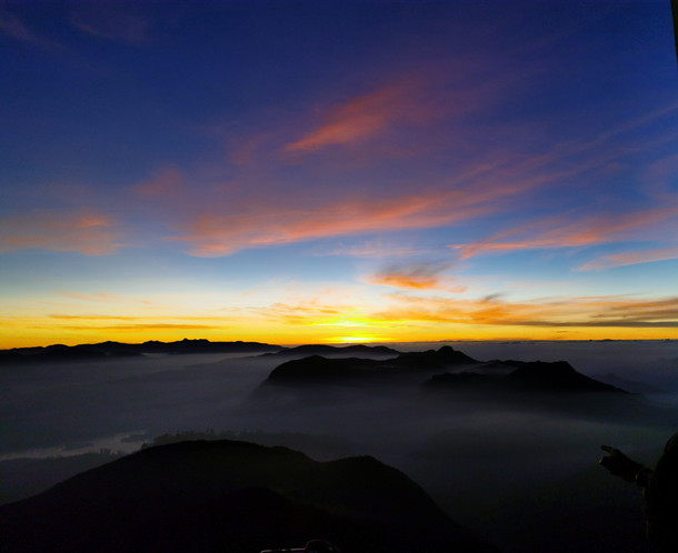 Sunrise at Adams peak Sri Lanka 