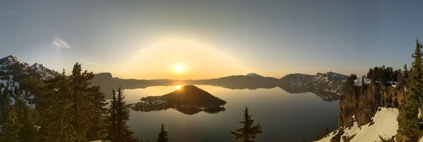 Sunrise at Crater Lake NP OR 