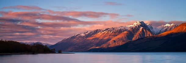 Sunrise at Glenorchy New Zealand by Vicki Mar 