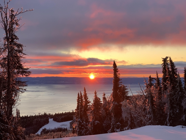 Sunrise at Le Massif Qubec Canada OC 