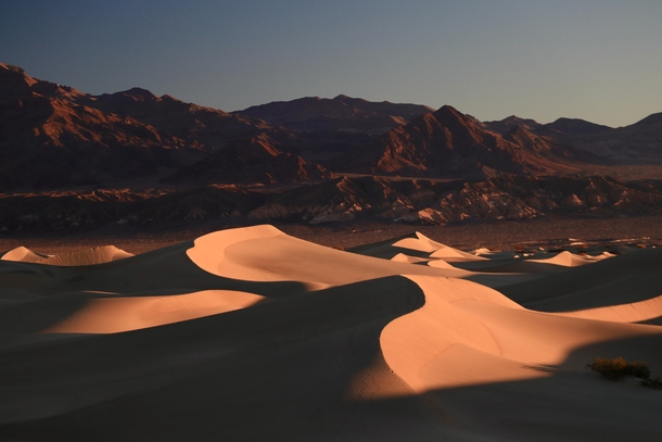 Sunrise at Mesquite Flat Dunes - Death Valley California 
