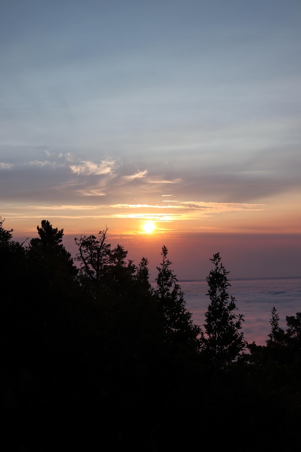 Sunrise at Mount Tamalpais East Peak