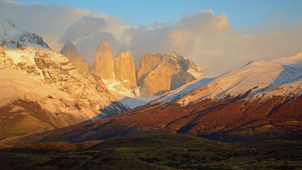 Sunrise at Torres del Paine National Park Chile 