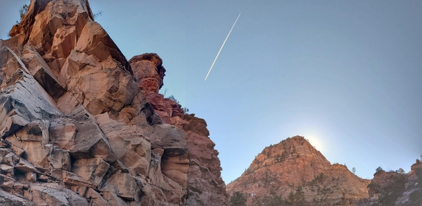 Sunrise at Zion National Park Utah 