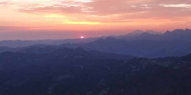 Sunrise from Grosser Mythen Switzerland 
