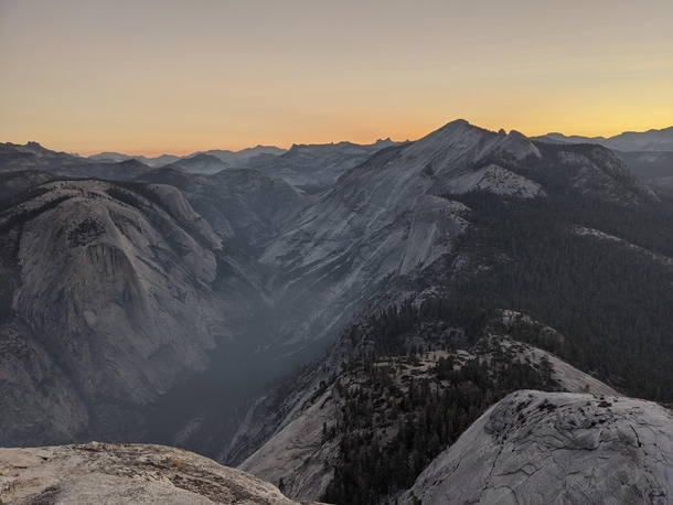 Sunrise from Half Dome Yosemite 