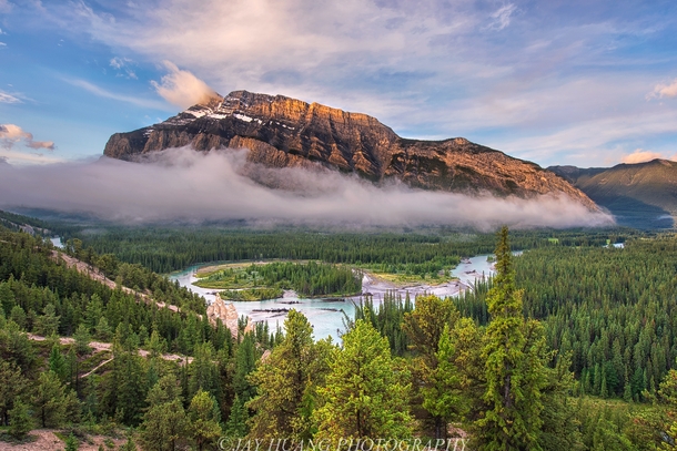 Sunrise in Bow Valley Banff National Park Alberta  by Jay Huang 