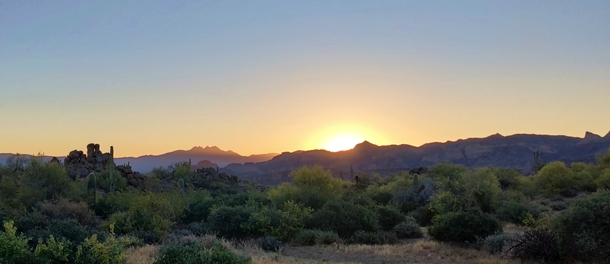 Sunrise in Bulldog Canyon AZ  