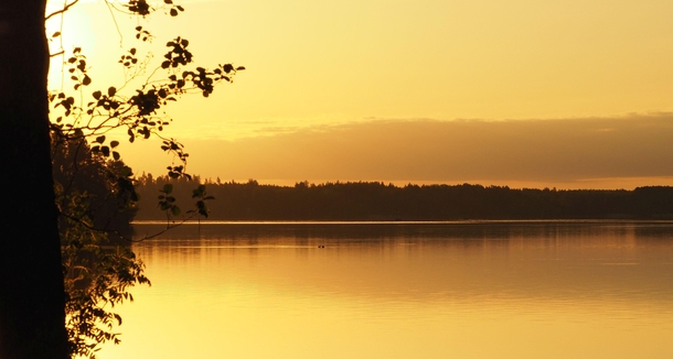 Sunrise in Finland in early June