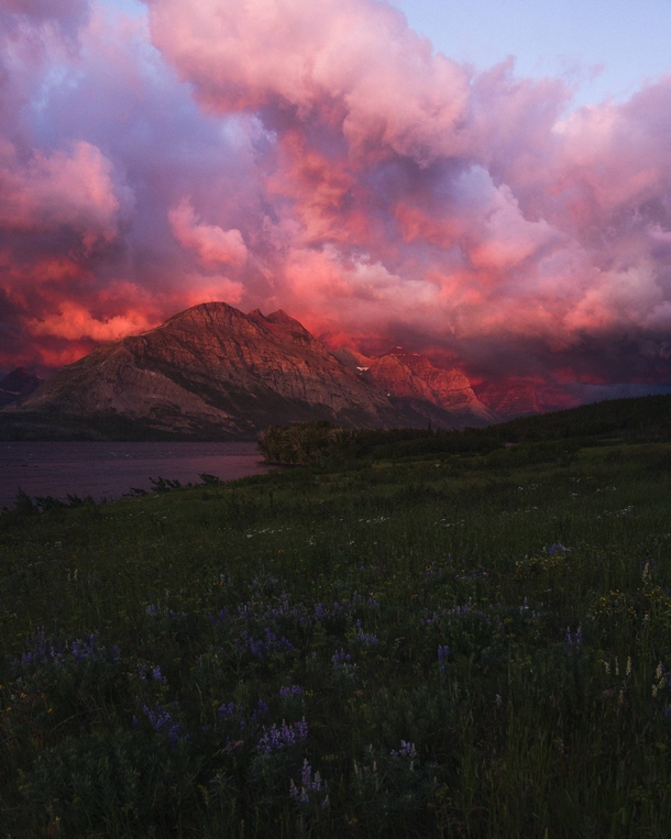 Sunrise in Glacier National Park 
