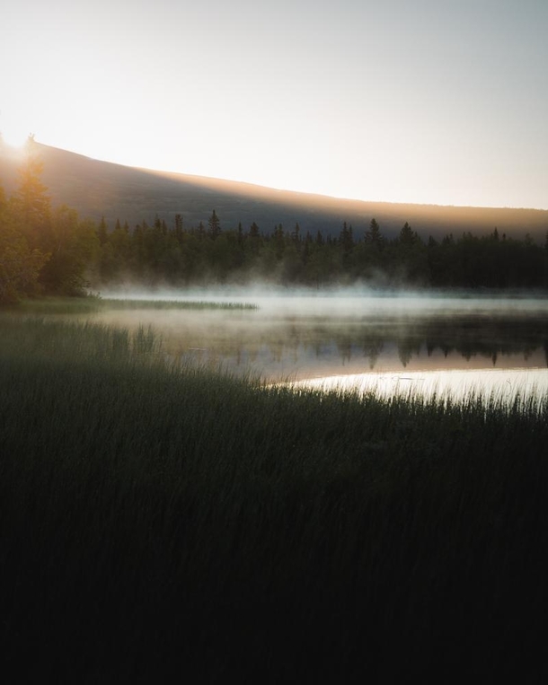 Sunrise in northern Sweden 