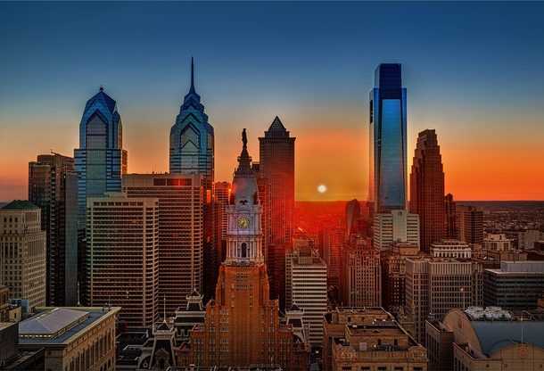 Sunrise in Philadelphia