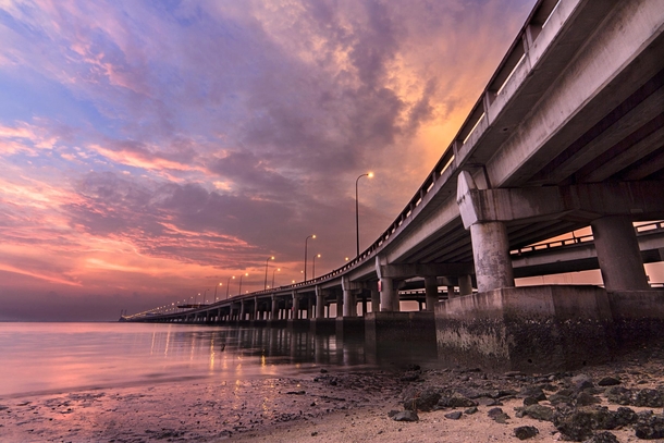 Sunrise on Penang Bridge  Malaysia  by Nixn ixon