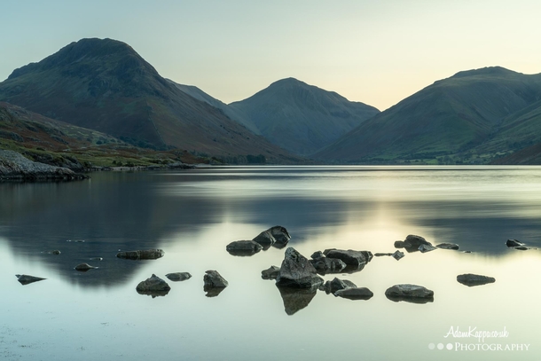 Sunrise on Wastwater in the English Lake District 