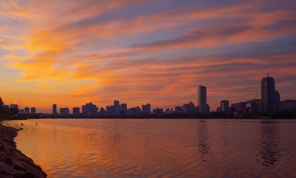 Sunrise over Boston