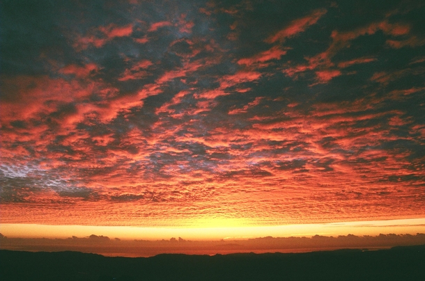 Sunrise over the Coromandel NZ Unedited taken on mm analog film 