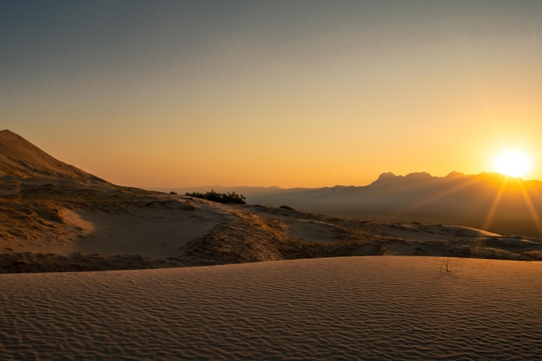 Sunrise over the Mojave Desert