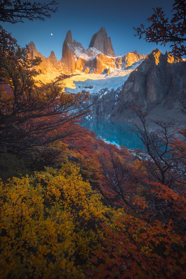Sunrise starring Mt Fitz Ro in Patagonia  by marcograssiphotography