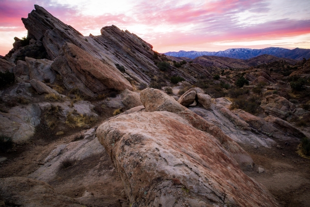 Sunrise this morning at Vasquez Rocks CA Famous location for TV shows movies music videos and more 