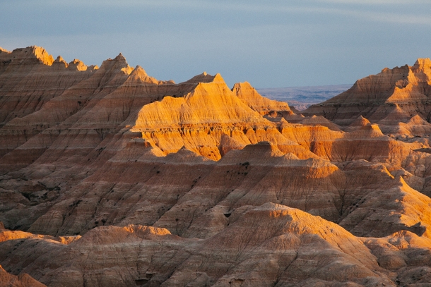 Sunset at Badlands National Park South Dakota 