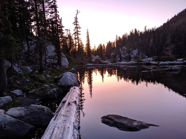 Sunset at Bingham Lake CA 
