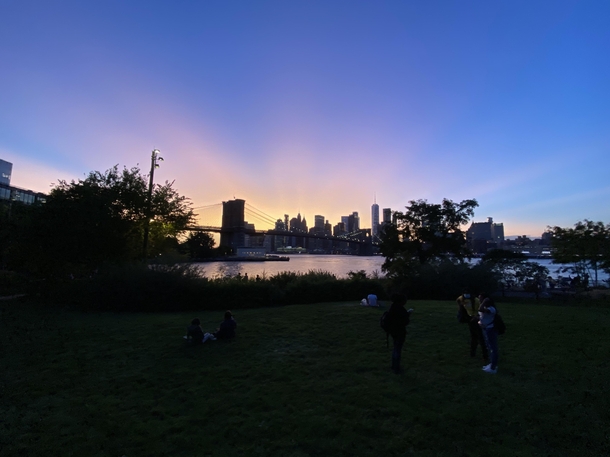 Sunset at Brooklyn Bridge Park 