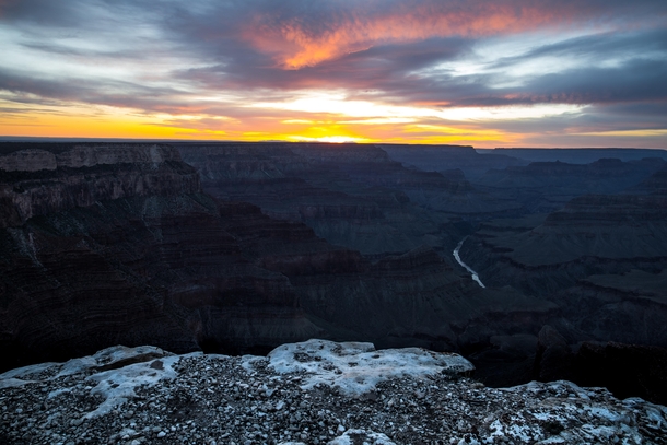 Sunset at Grand Canyon National Park - AR -  theworldseenfromabove