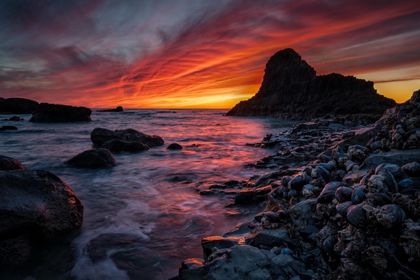Sunset at Indian Beach Oregon 