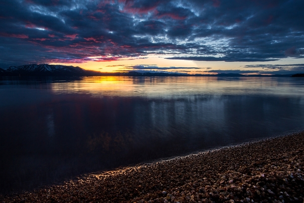 Sunset at Lakeside Lake Tahoe CA 