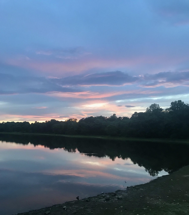 Sunset at Merrimac Lake Virginia 
