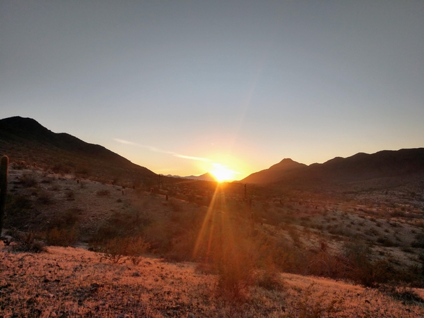 Sunset at South Mountain Phoenix AZ 