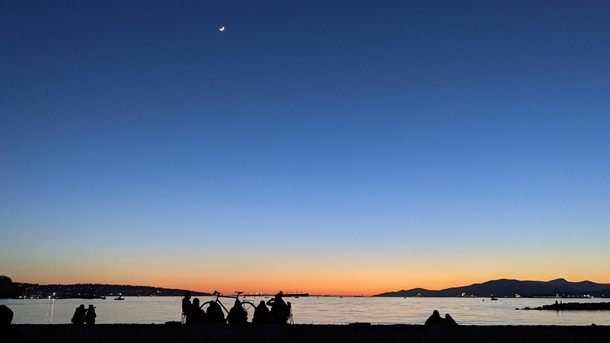 Sunset at Sunset Beach in Vancouver BC