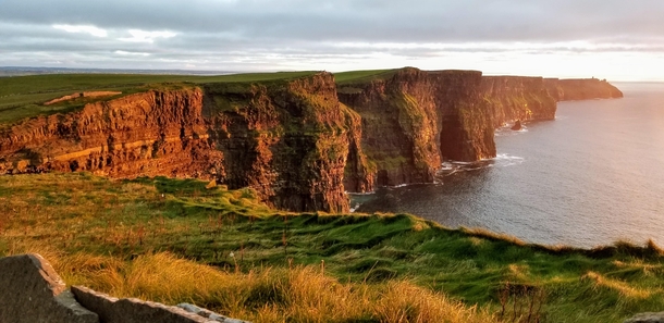 Sunset at the Cliffs of Moher County Clare Ireland 