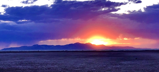 Sunset at the Great Salt Lake- Salt Lake City Utah x 