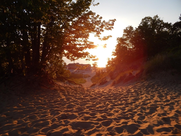 Sunset at the Indiana Dunes 