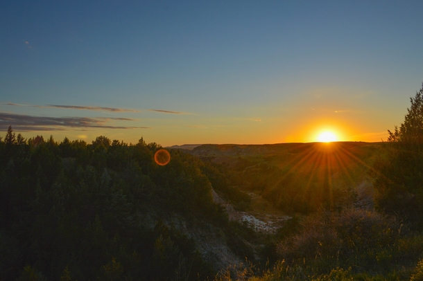 Sunset at Theodore Roosevelt National Park 
