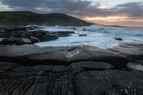 Sunset at Valentia island County Kerry Ireland x 
