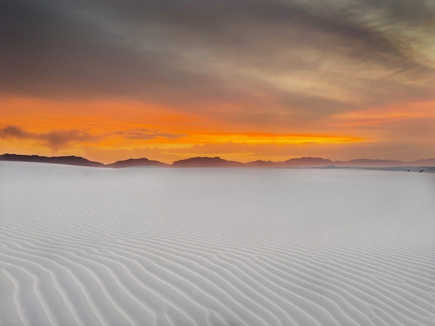 Sunset at White Sands National Park NM 