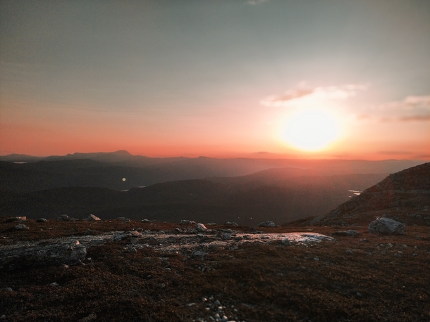 Sunset from Blefjell 