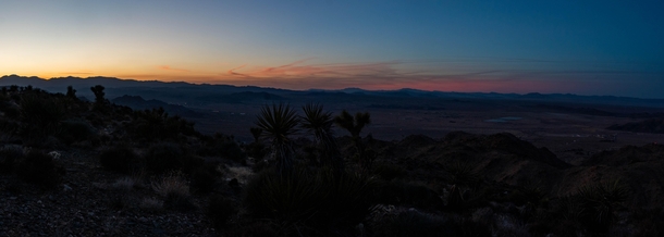 Sunset from Northern Boundary of Joshua Tree National Park