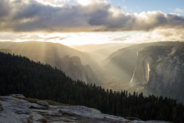 Sunset from Sentinel Dome Yosemite CA 