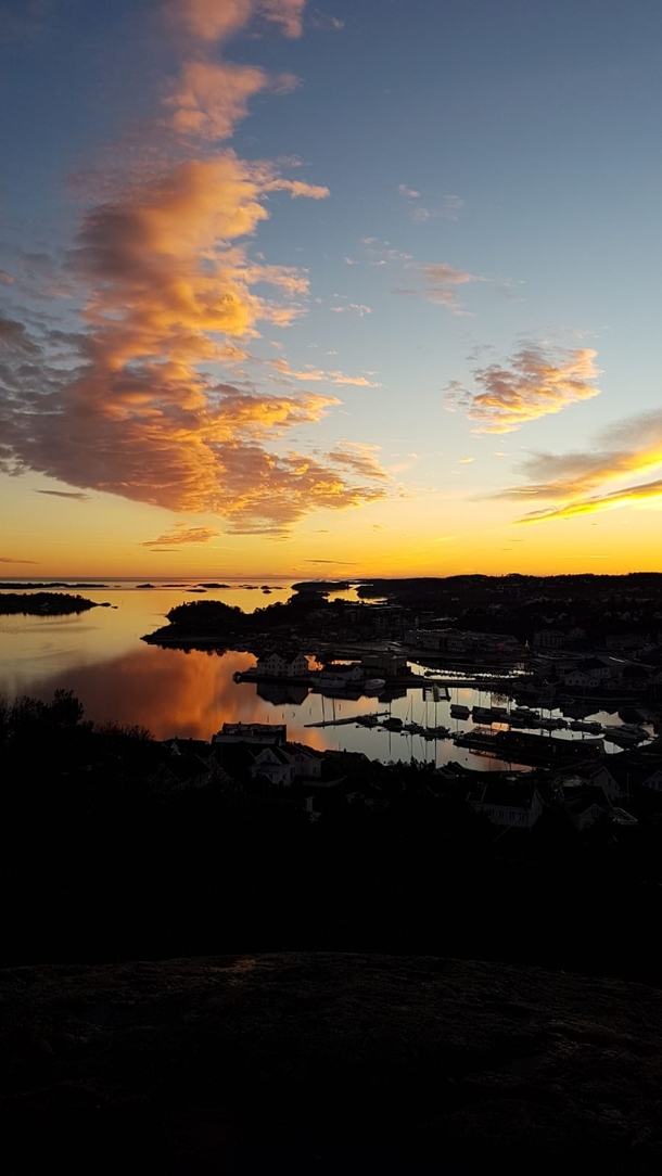 Sunset Grimstad Norway