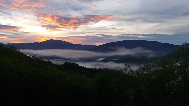 Sunset in Avery County NC 