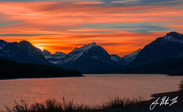 Sunset in Glacier NP 