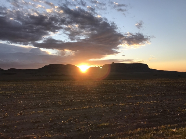 Sunset in Harrismith South Africa 