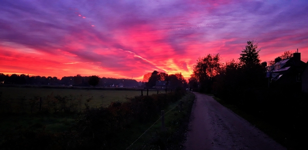 Sunset in Malden The Netherlands  